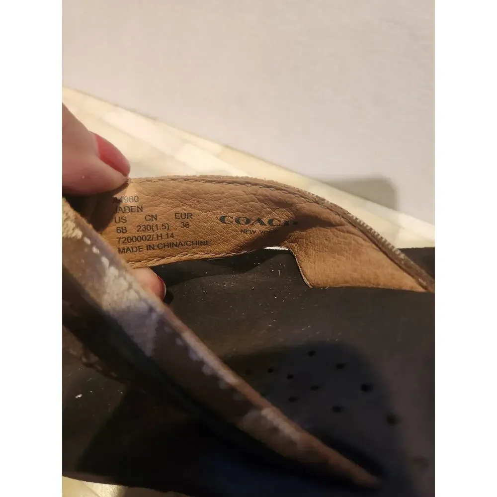 Coach Jaden thong sandals size 6